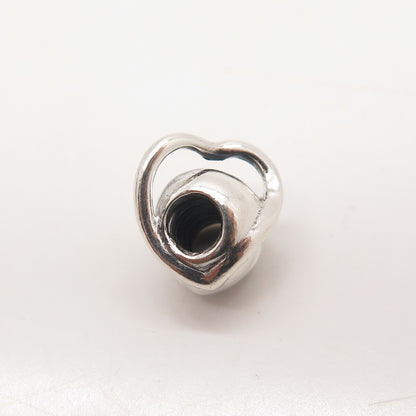 925 Sterling Silver Vintage Chamilia Heart Bead Charm