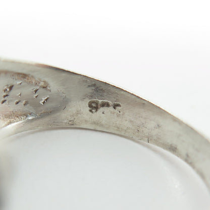925 Sterling Silver Vintage Kitty Cat Bypass Ring Size 6