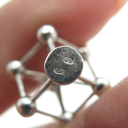 835 Silver Vintage Belgium Atomium Charm Pendant