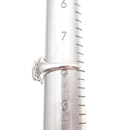 DEE BERKLE 925 Sterling Silver Vintage Imperial C Z Dotted Ring Size 8