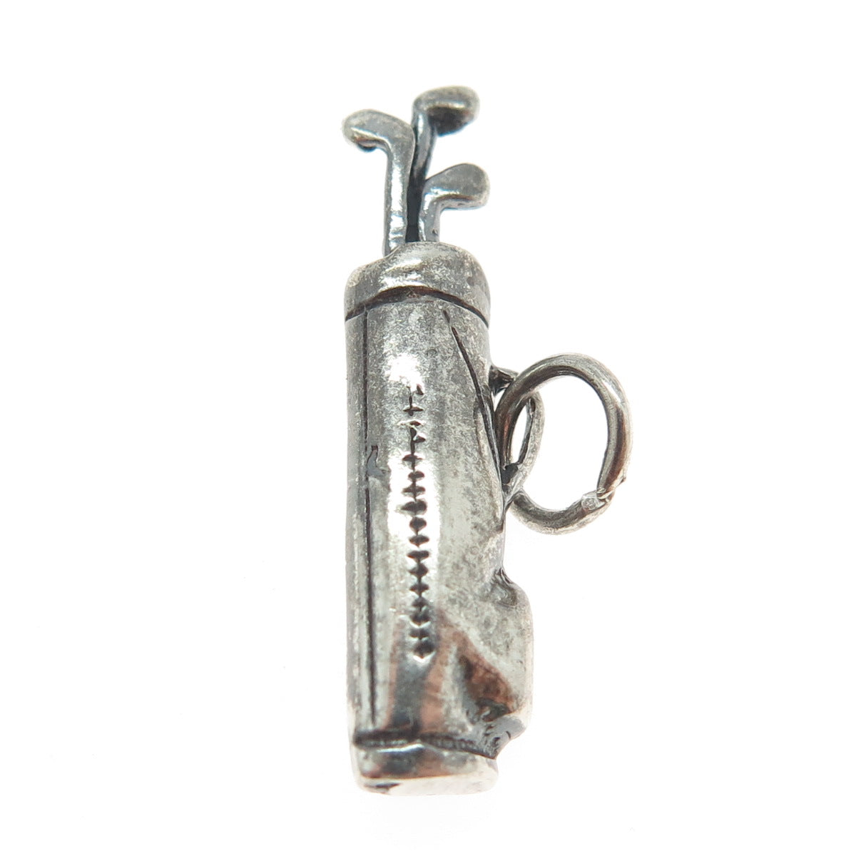 SUN WEST 925 Sterling Silver Vintage Golf Bag Charm Pendant