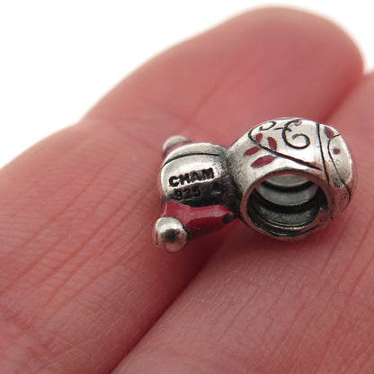 Chamilia Sterling Silver Enamel Nozomi Collection Yorokobi Slide Bead Charm