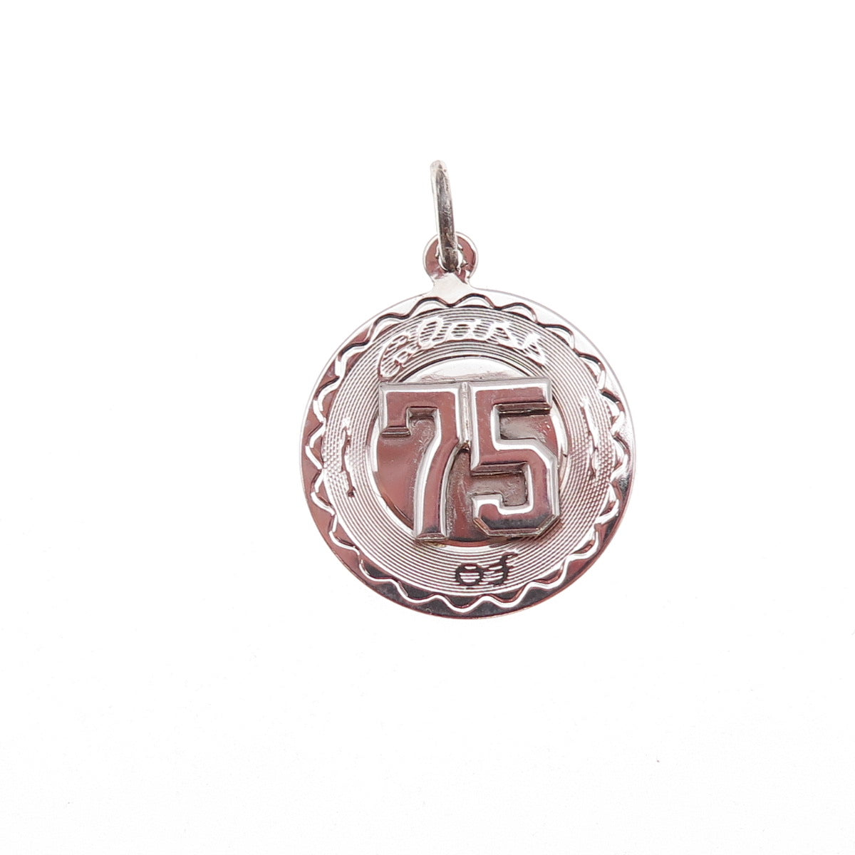Spencer 925 Sterling Silver Vintage Class of 1975 Charm Pendant