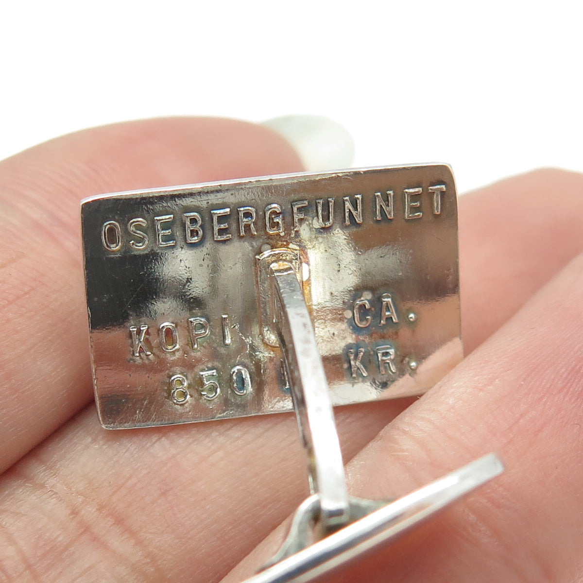 DAVID ANDERSEN 925 Sterling Silver Vintage Norway Osebergfunnet Cufflinks