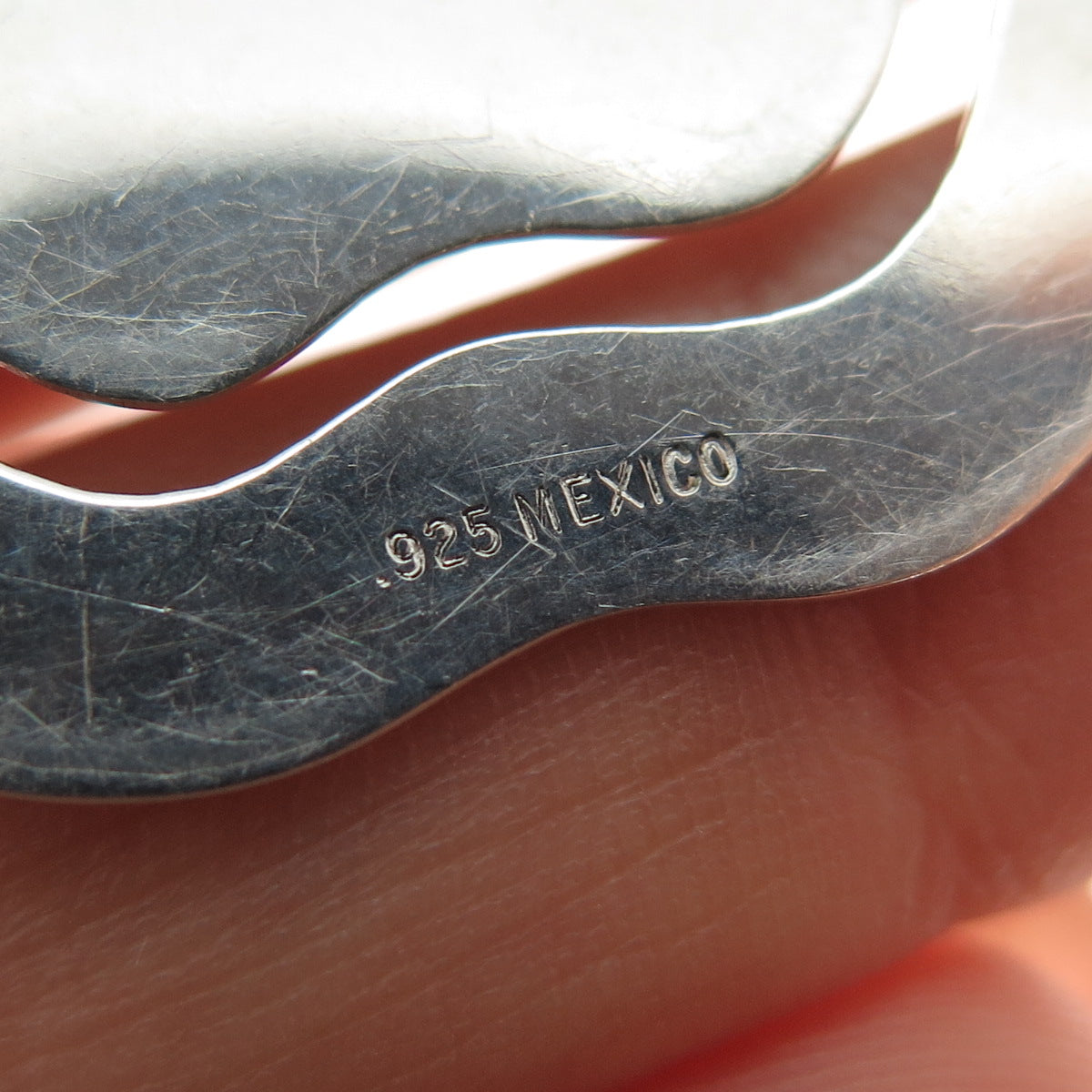 925 Sterling Silver Vintage Mexico Modernist Apple Bookmark