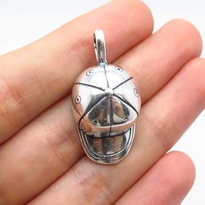 925 Sterling Silver Vintage Shube Cap Pendant