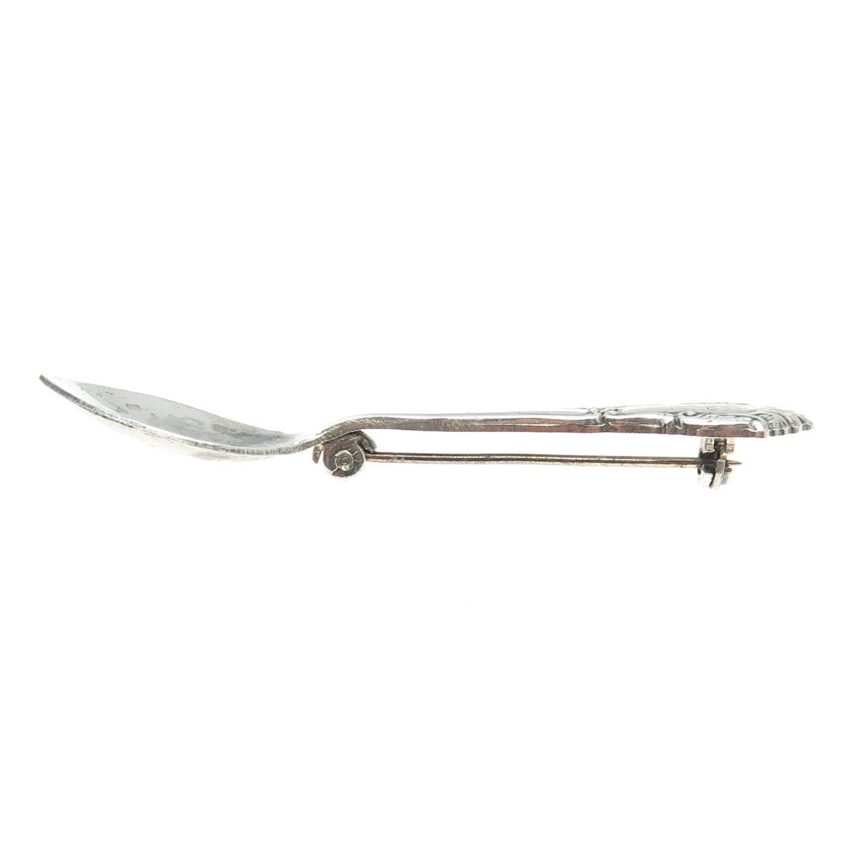 INTERNATIONAL SILVER Sterling Antique Art Deco Salt & Spices Spoon Pin Brooch