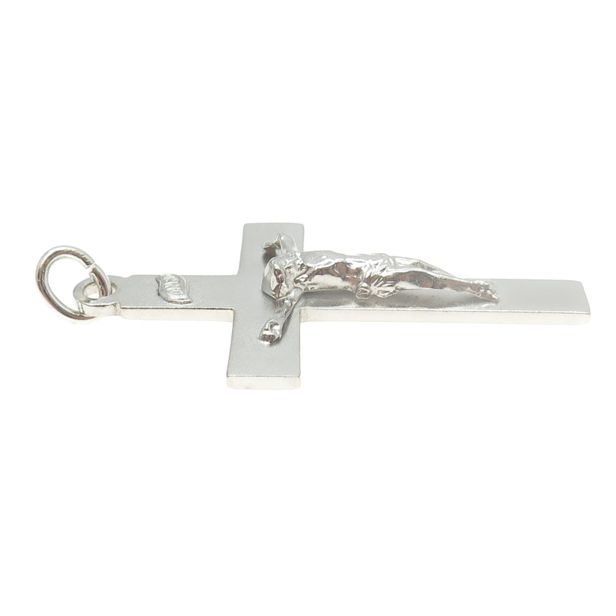 BOJAR 925 Sterling Silver Vintage Crucifix Cross Religious Pendant