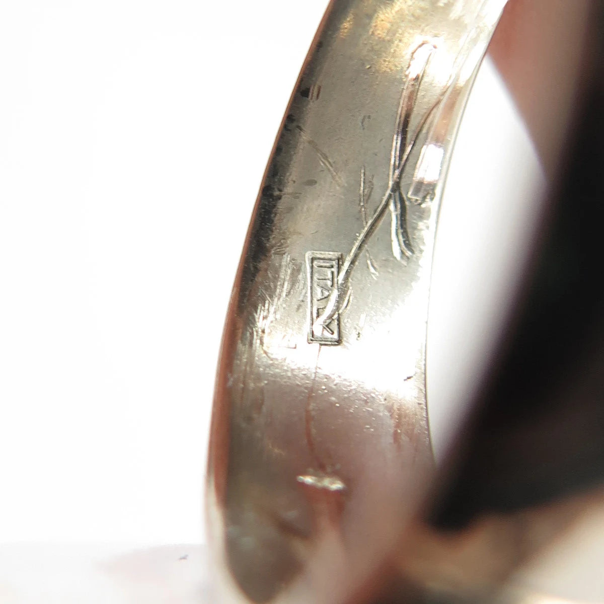 925 Sterling Silver Vintage Italy Sand Dollar Ring Size 8 1/4