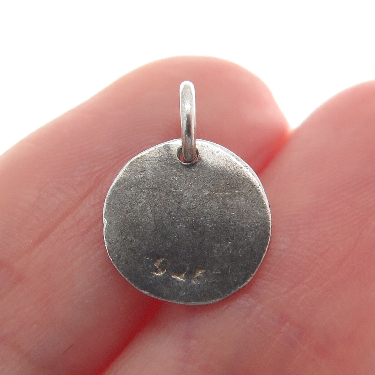925 Sterling Silver Vintage Joy Bali Minimalist Charm Pendant