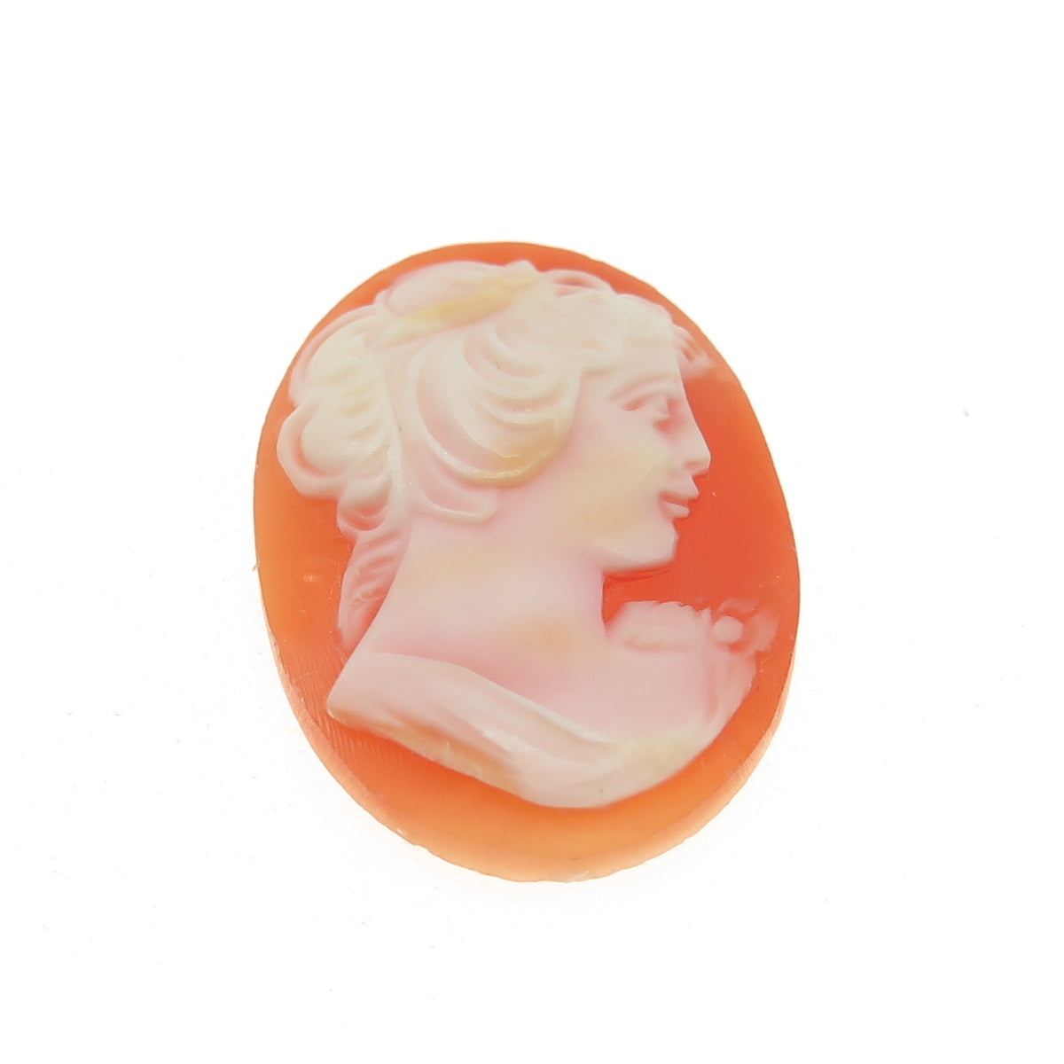 Antique Victorian Real Carved Mother-of-Pearl Lady Cameo