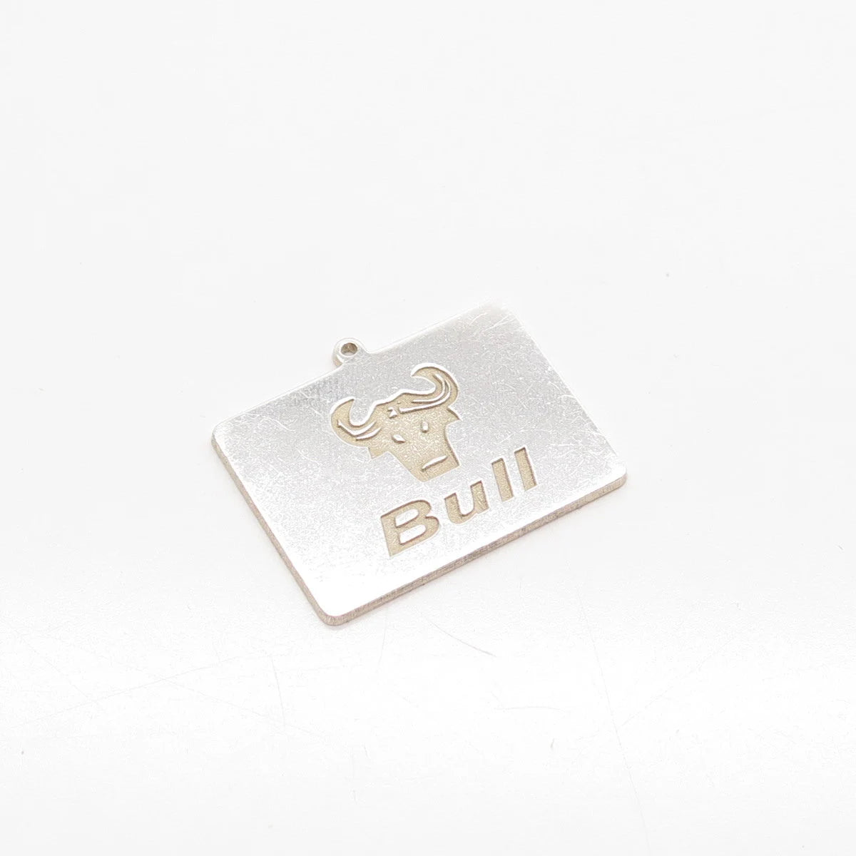 925 Sterling Silver Vintage Bull Pendant