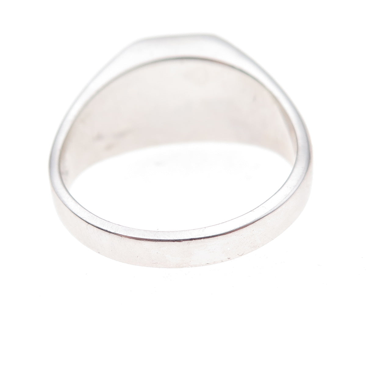 Dason 925 Sterling Silver Real Round-Cut Diamond & Cat's Eye Ring Size 11