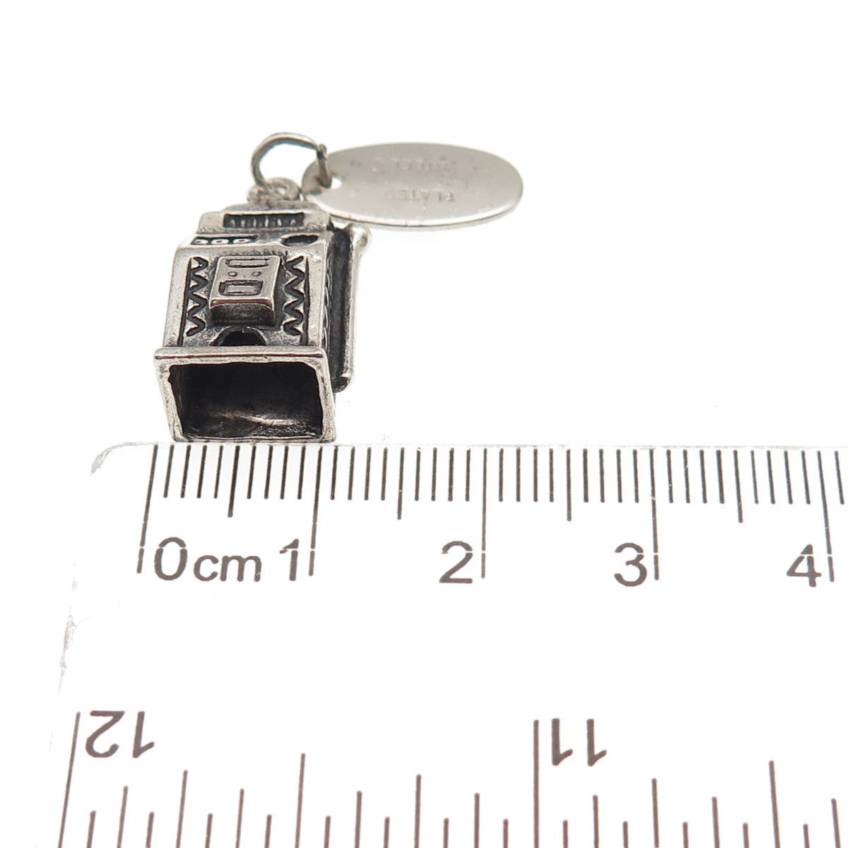 Maisels Indian Old Pawn 925 Sterling Vintage Slot Machine Casino 3D Mini Pendant