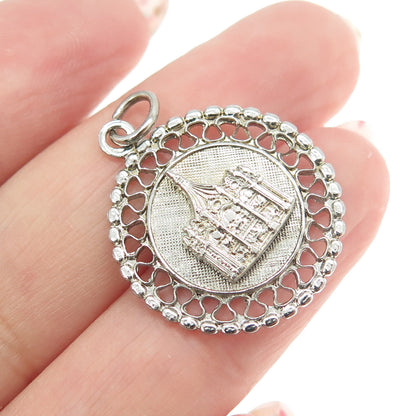 FRENCH & FRANKLIN 925 Sterling Silver Vintage Marriott's Great America Pendant