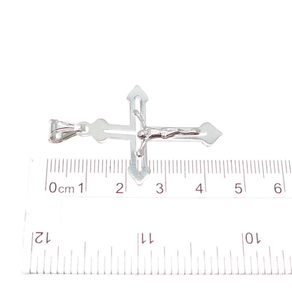 925 Sterling Silver Italy Crucifix Cross Religious Charm Pendant