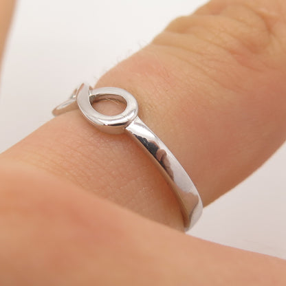 925 Sterling Silver Vintage BJG "Best Friends" Infinity Ring Size 6.25