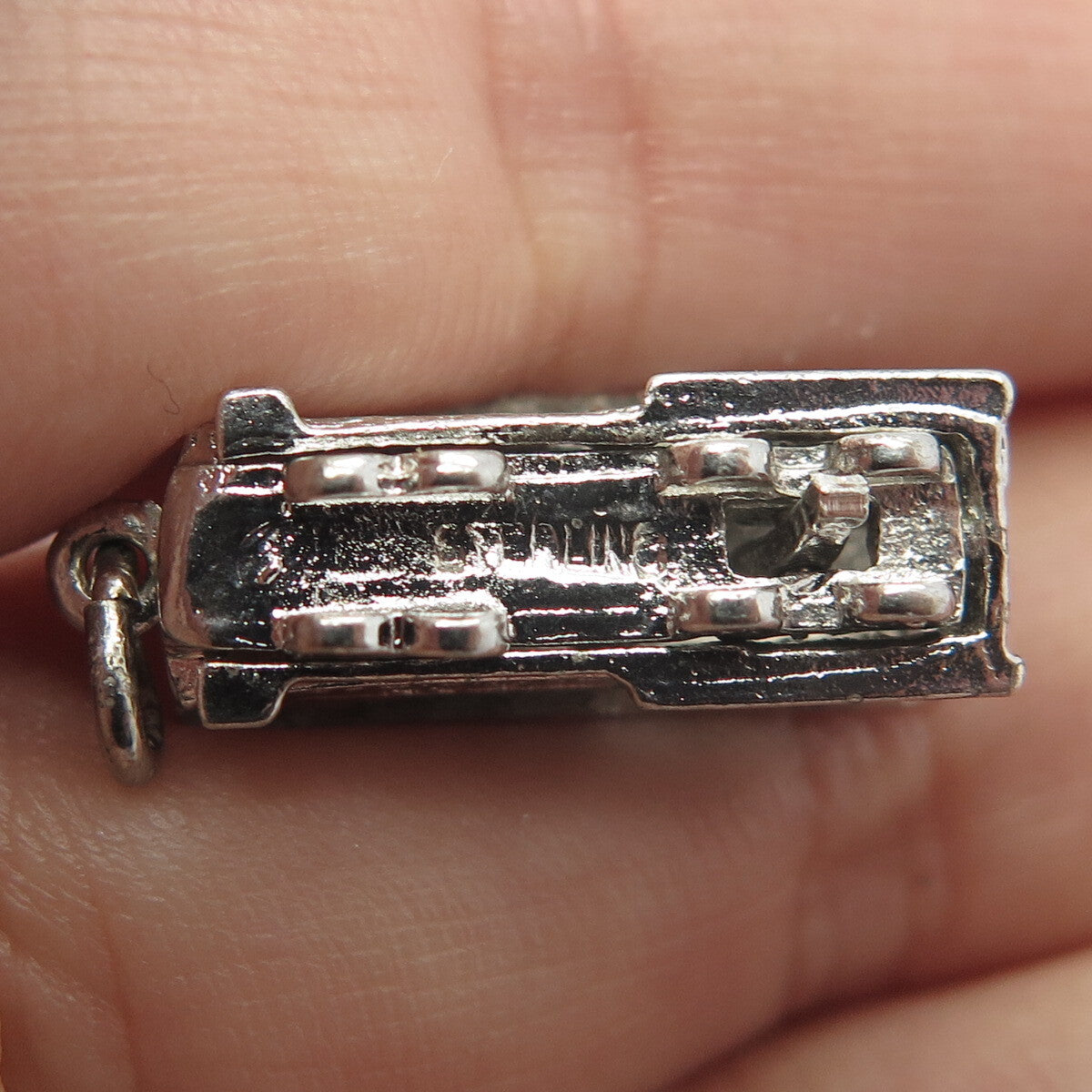 925 Sterling Silver Vintage San Francisco Bus Pendant