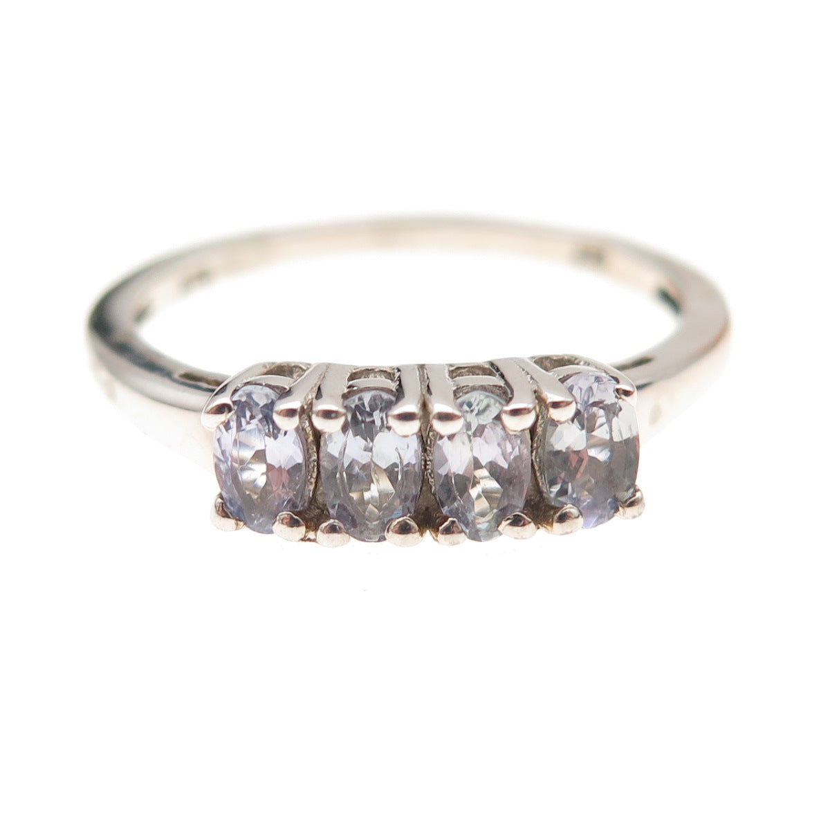 Chuck Clemency 925 Sterling Silver Real Oval-Cut Tanzanite Ring Size 10