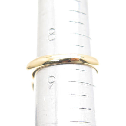 BLQ Basiq Jewelry 925 Sterling Silver Gold Plated Real Quartz Ring Size 8.75
