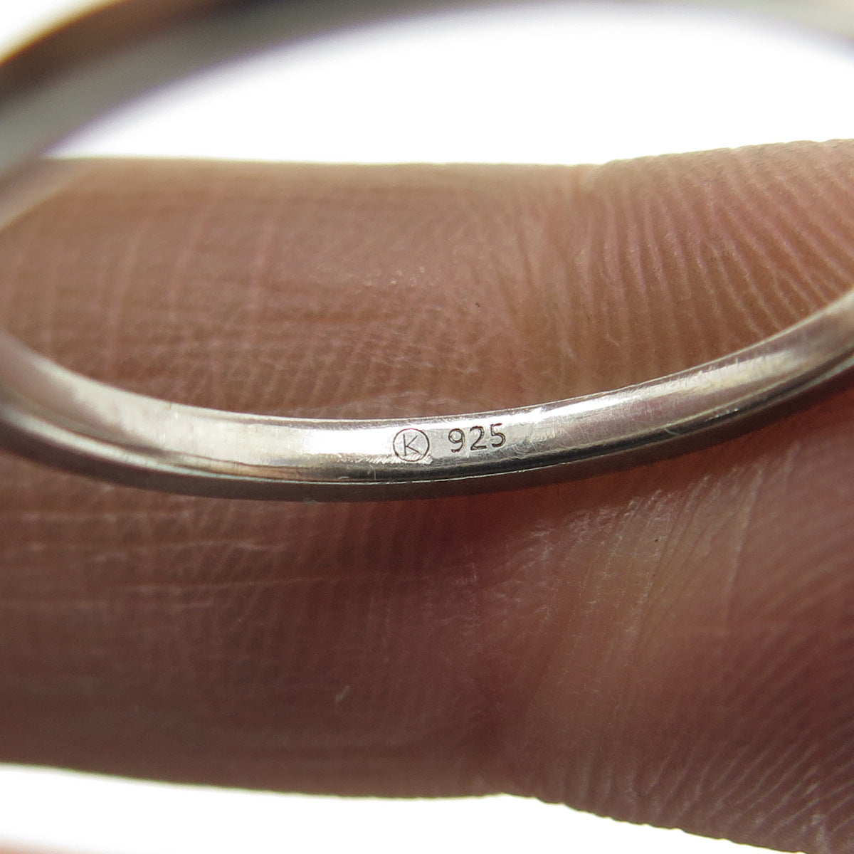 925 Sterling Silver Vintage Round-Cut C Z Engagement Ring Size 7.25