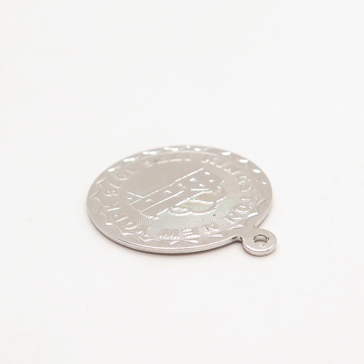 925 Sterling Silver Vintage Kingston New York 1776 - 1976 Round Pendant