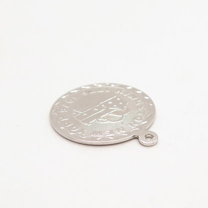 925 Sterling Silver Vintage Kingston New York 1776 - 1976 Round Pendant