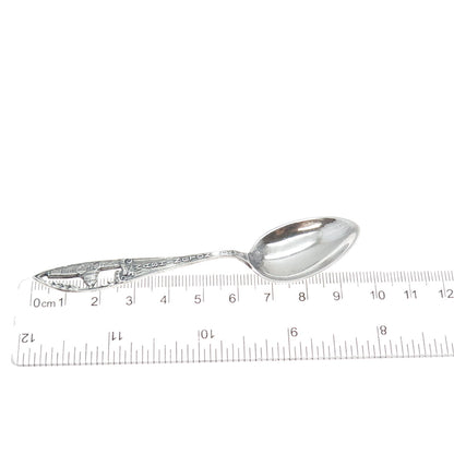 925 Sterling Silver Antique Art Deco Washington DC States & Cities Coffee Spoon