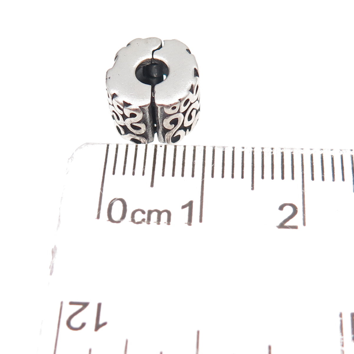 Pandora 925 Sterling Silver S Swirl Clip Charm