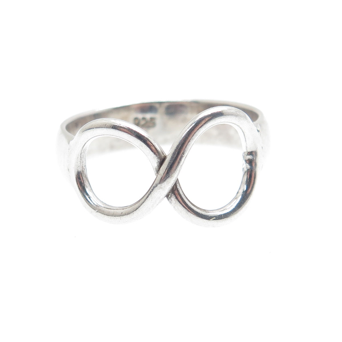 925 Sterling Silver Vintage Infinity Ring Size 7.75