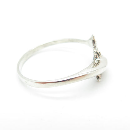 925 Sterling Silver Vintage Friendly Dolphin Ring Size 9.25