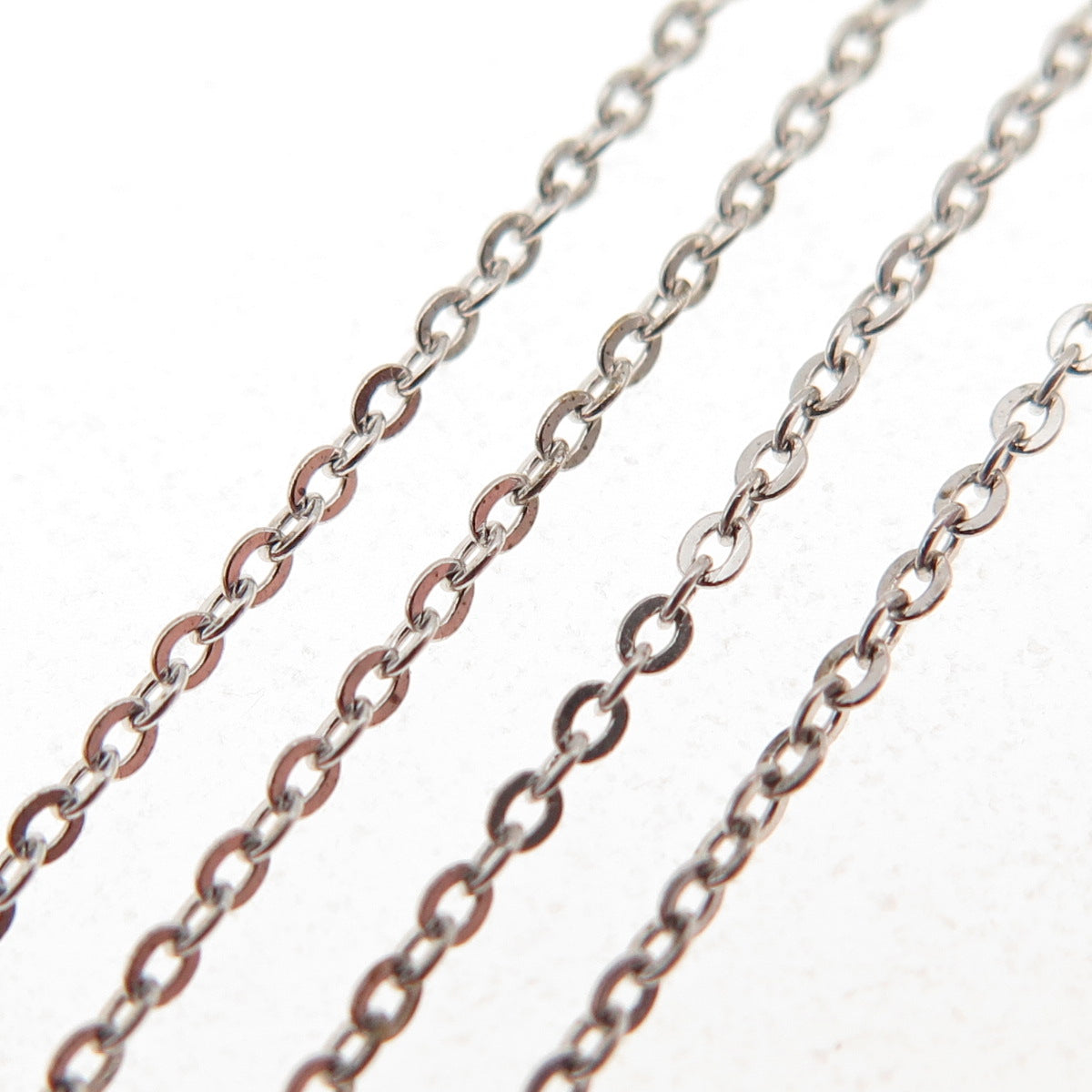 925 Sterling Silver Cable Chain Necklace 18"