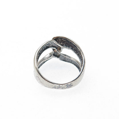 CHARLES WINSTON 925 Sterling Silver Vintage Infinity Oxidized Ring Size 7