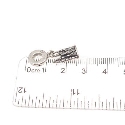 Pandora 925 Sterling Silver C Z Barcelona Sagrada Familia Dangle Charm