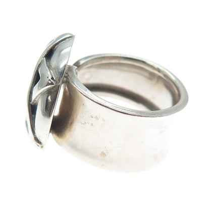 950 Silver Vintage Star of David Adjustable Ring Size 7.5