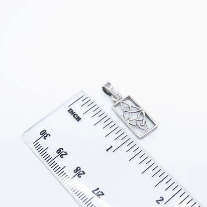 925 Sterling Silver Vintage Triquetra Pendant