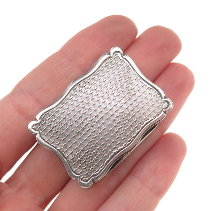 Robert Thornton 925 Sterling Silver Antique 1876 Birmingham Vinaigrette Box