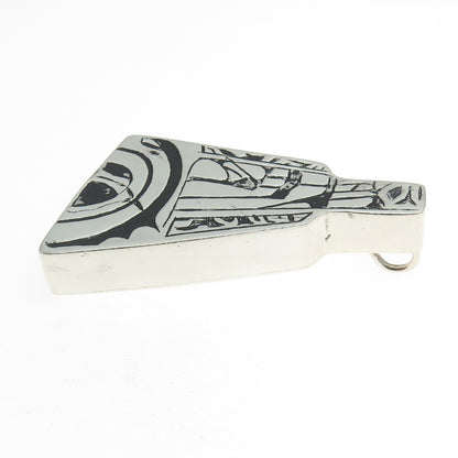 925 Sterling Silver Vintage Israel Modernist Pendant