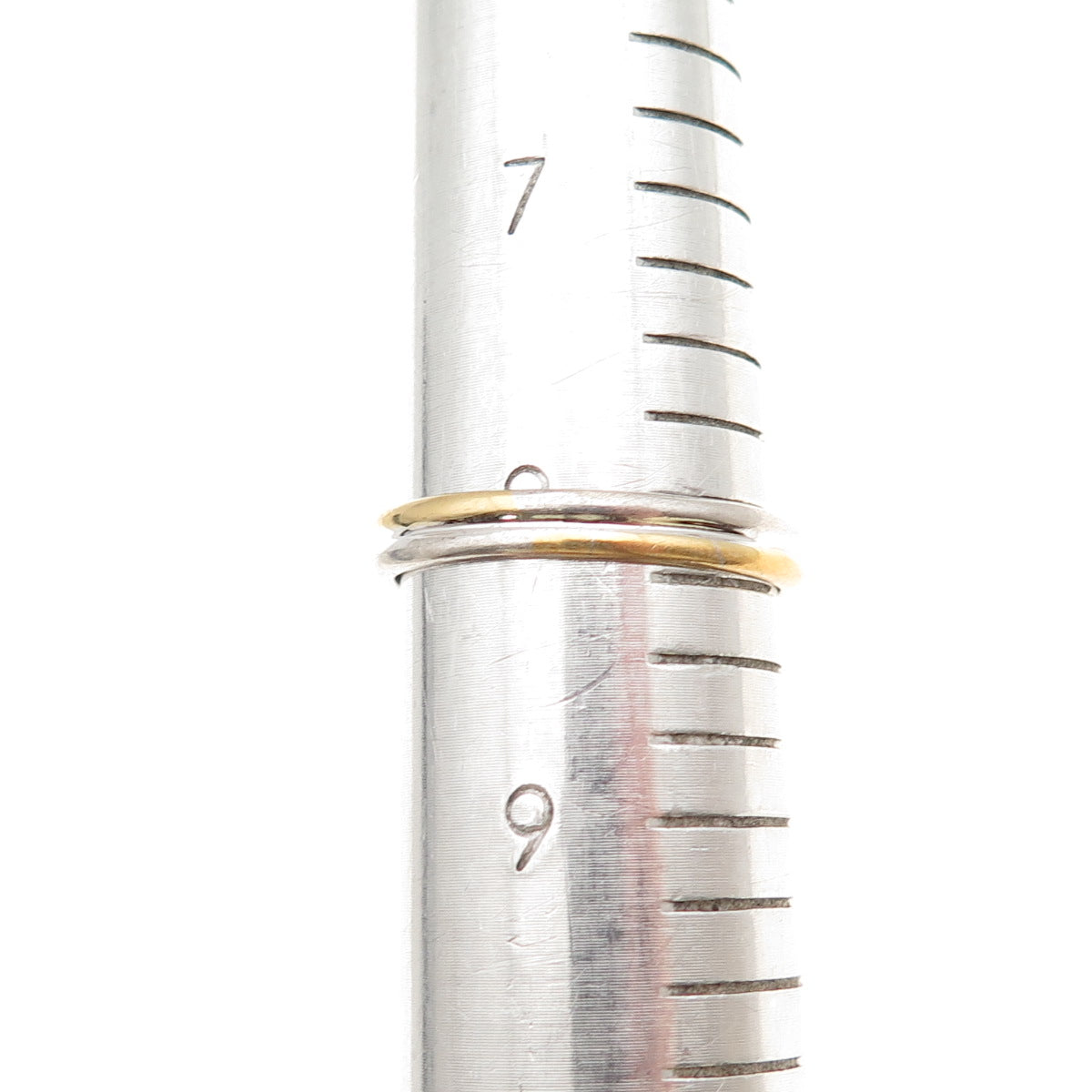 BGE Bradford 925 Sterling 2-Tone Real Diamond Accent & Sapphire Ring Size 8.25