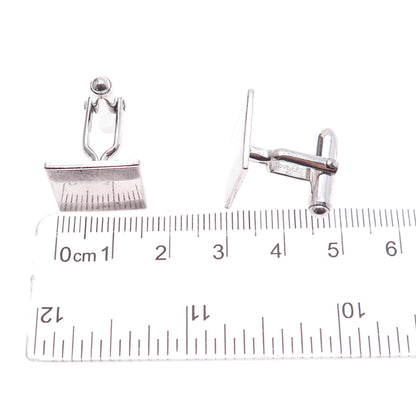925 Sterling Silver Vintage Square Cufflinks