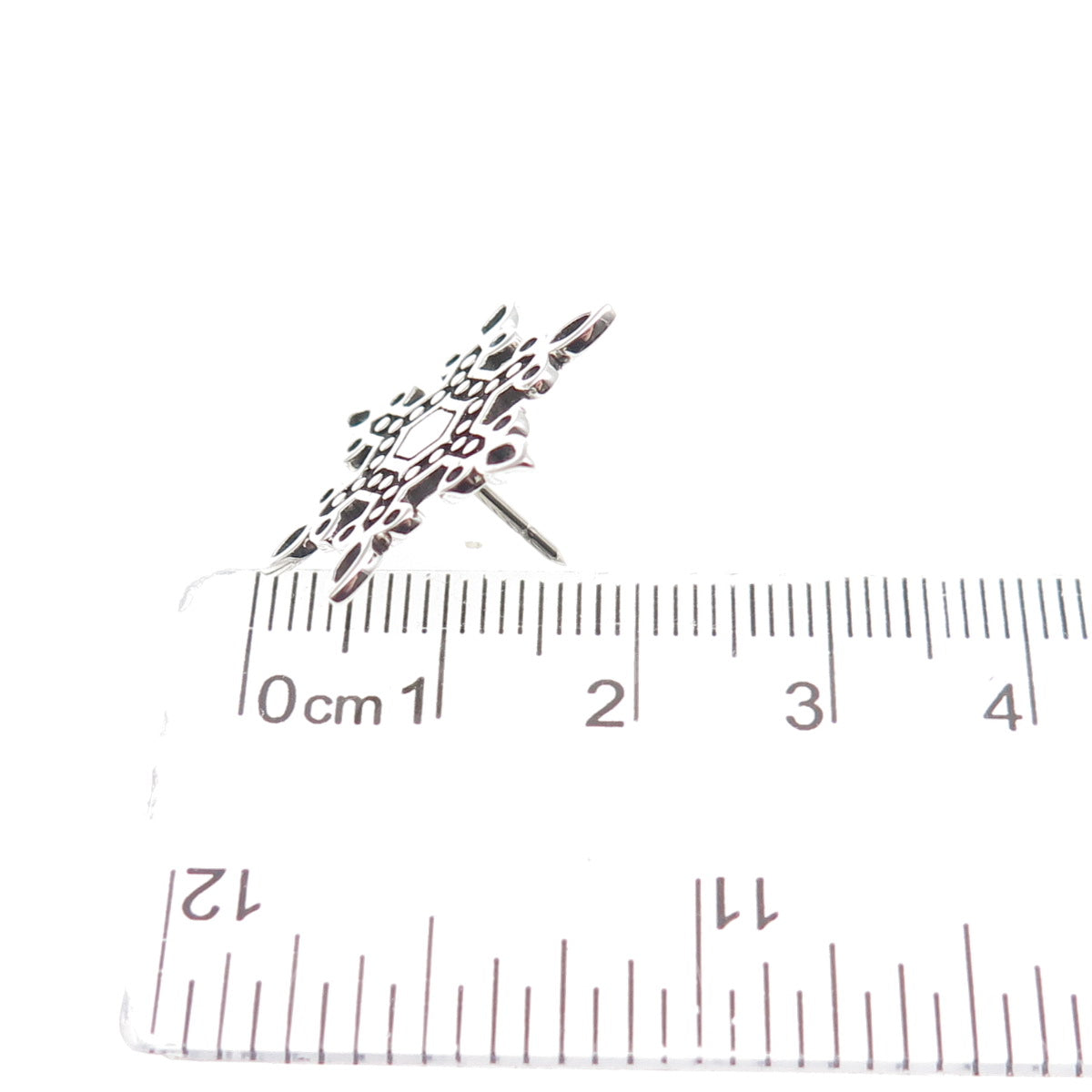 JOHN HARDY 925 Sterling Silver Snowflake Tie Tack / Lapel Pin