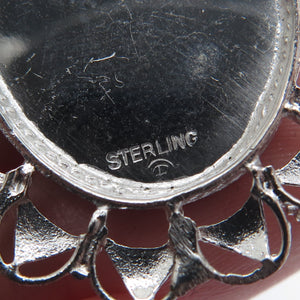 ART'S ELEGANCE 925 Sterling Silver Vintage Prayer Hands Religious Charm Pendant