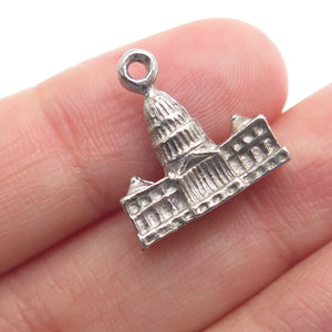 925 Sterling Silver Vintage US Capitol Washington DC Charm Pendant