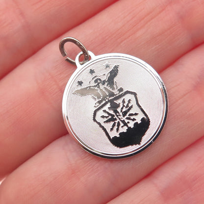 BEAU 925 Sterling Silver Vintage US Air Force Mini Charm Pendant