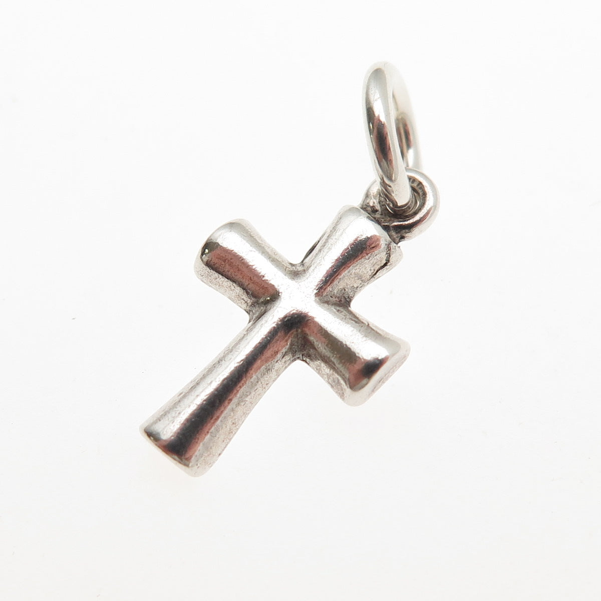 Sunwest 925 Sterling Silver Vintage Cross Oxidized Mini Charm Pendant