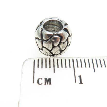 PANDORA 925 Sterling Silver Heart Bead Charm