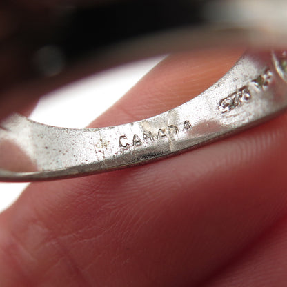 CHATEAU D'ARGENT 925 Sterling Silver Vintage Lab-Created Sapphire Ring Size 8