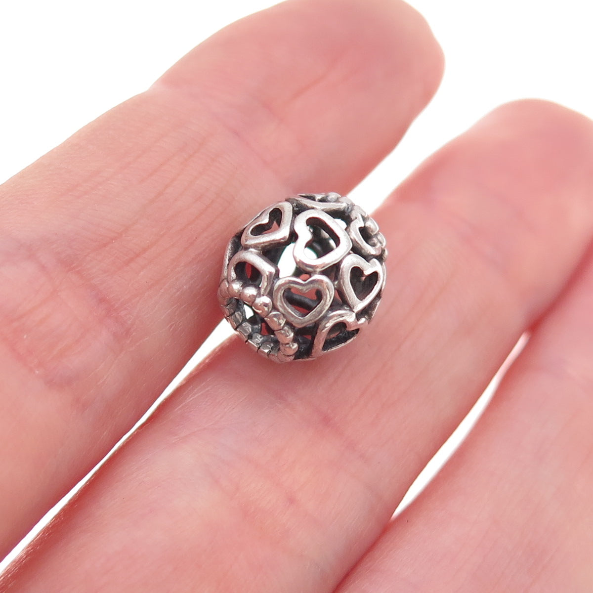 Pandora 925 Sterling Silver Open Your Heart Slide Bead Charm