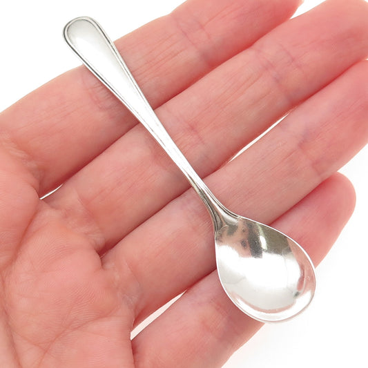 WEBSTER 925 Sterling Silver Antique Art Deco Individual Salt & Spices Spoon