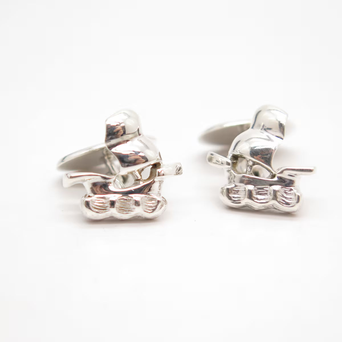 925 Sterling Silver Vintage Sail Boat Cufflinks
